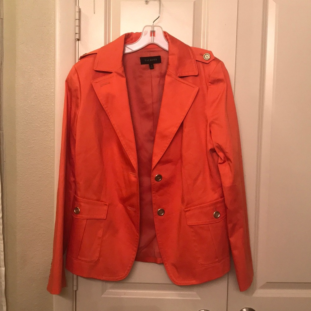 TALBOTS Orange Blazer